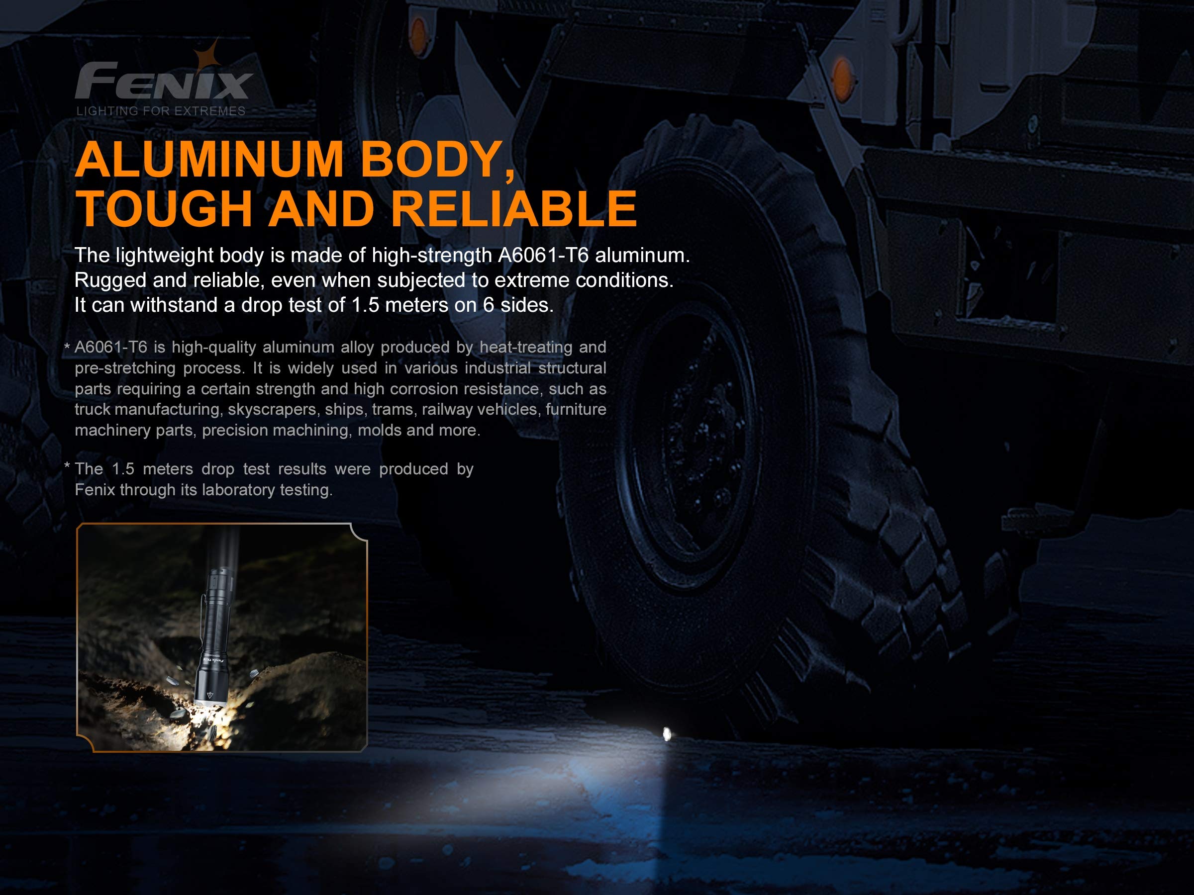 Lampe Torche 3100 Lumens Tk16 V2 Noir - Fenix