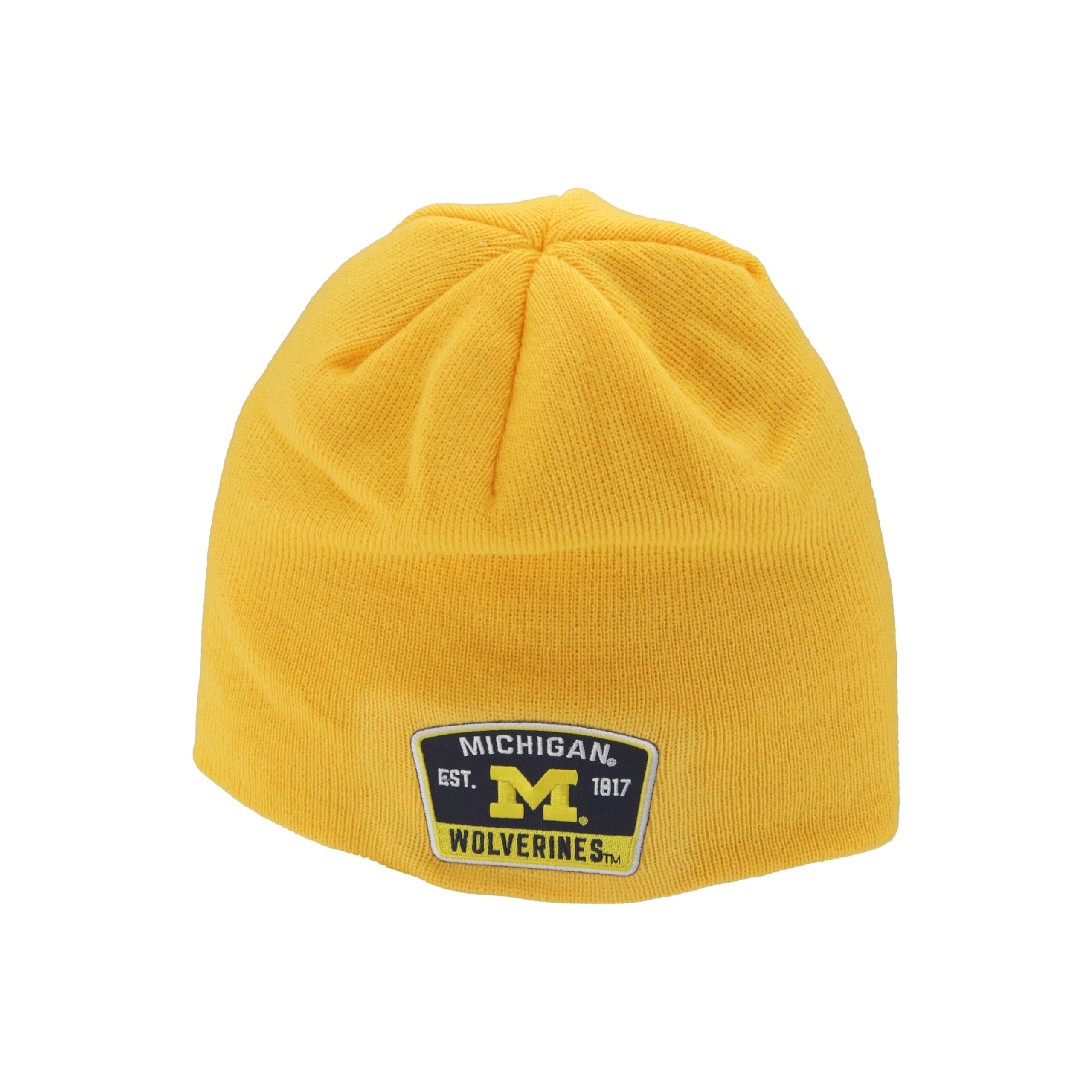 ZHATS NCAA Unisex-Adult NCAA Officially Licensed Beanie Edge Patch Switchback Alternate Color