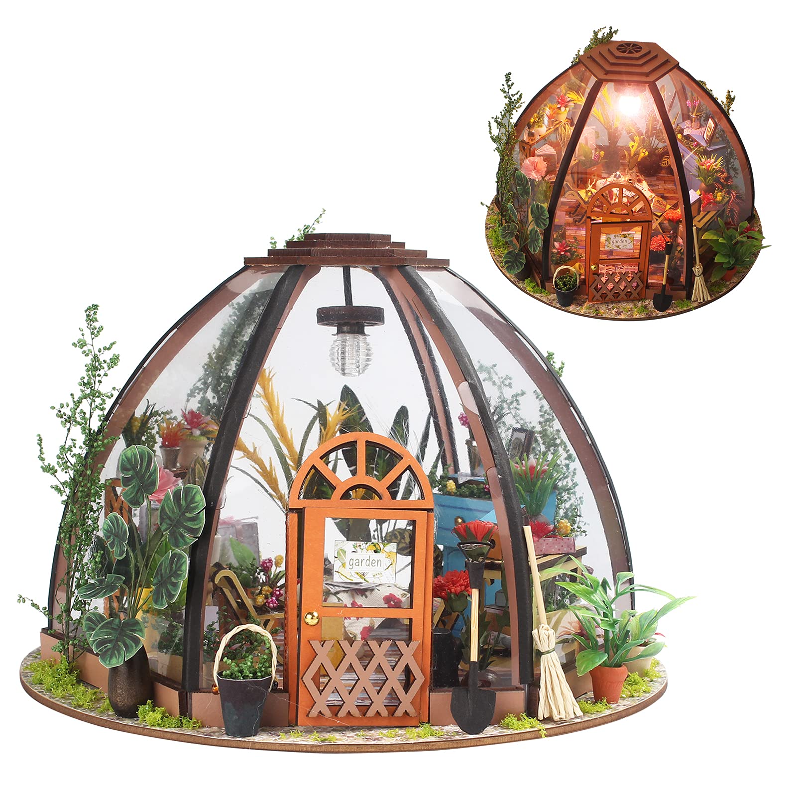 DIY Flower Room Model Ręcznie robiony Drewniany Kreatywność Stereoskopowy zestaw form Miniaturowy domek dla lalek Rzemiosło artystyczne dla dorosłych Nastolatki do dekoracji domu