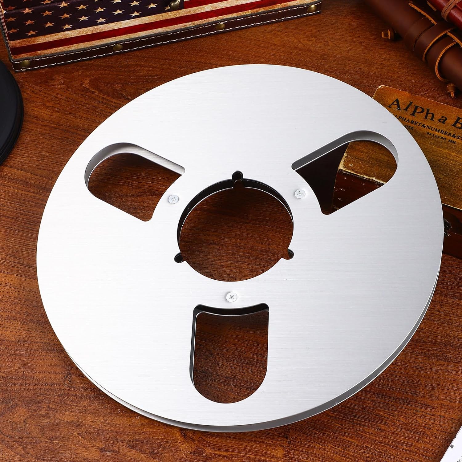 Zerodeko Tape Reel Aluminum Alloy Reel Empty Spool Low Noise Design Accessory for Analog Recording
