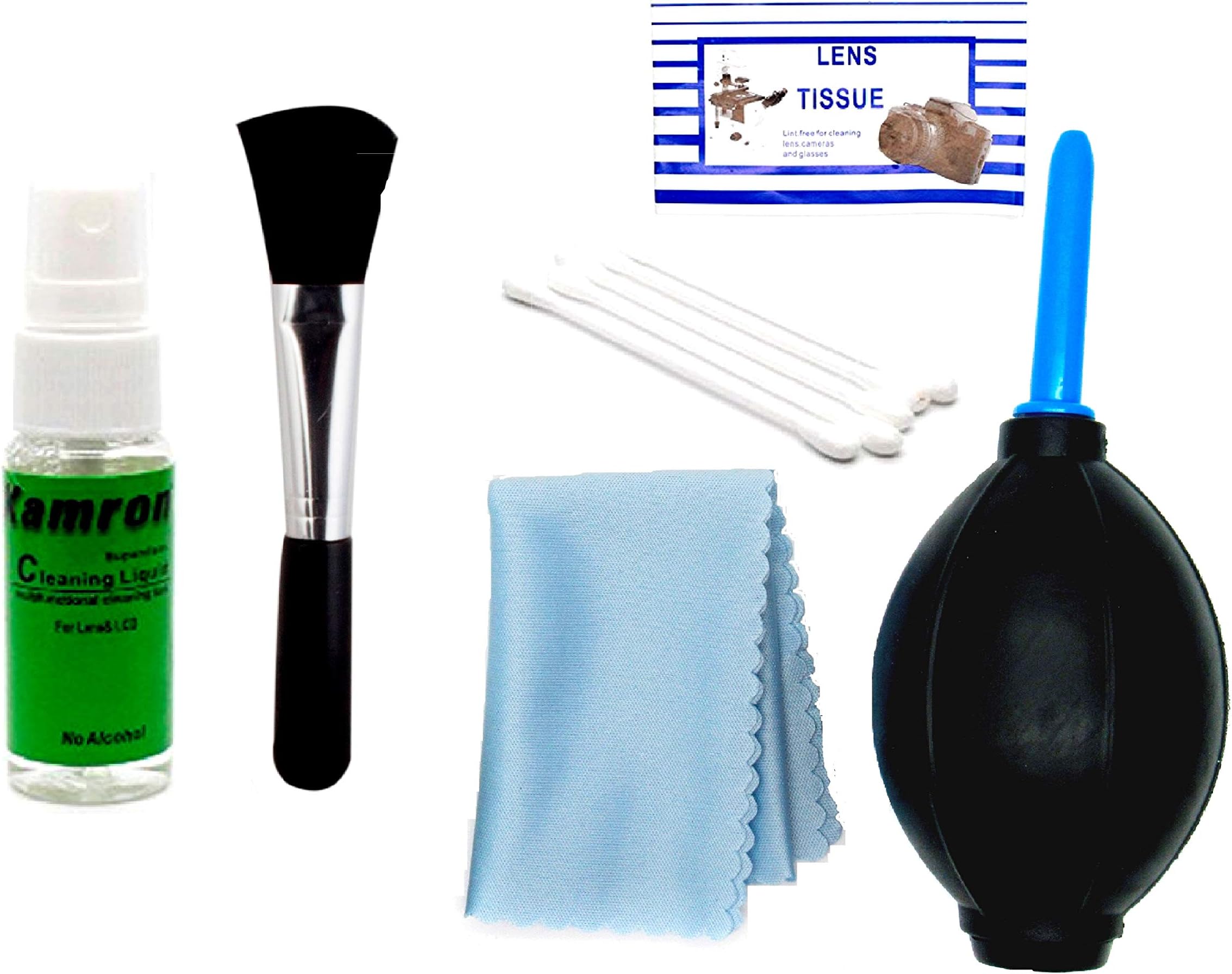 Kamron 6 in 1 Cleaning Kit for Cameras, DSLR's, Mobile's, Lenses, Binoculars, LCD, Laptops