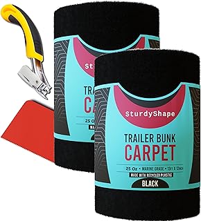 SturdyShape Thick Marine Trailer Bunk Carpet Kit