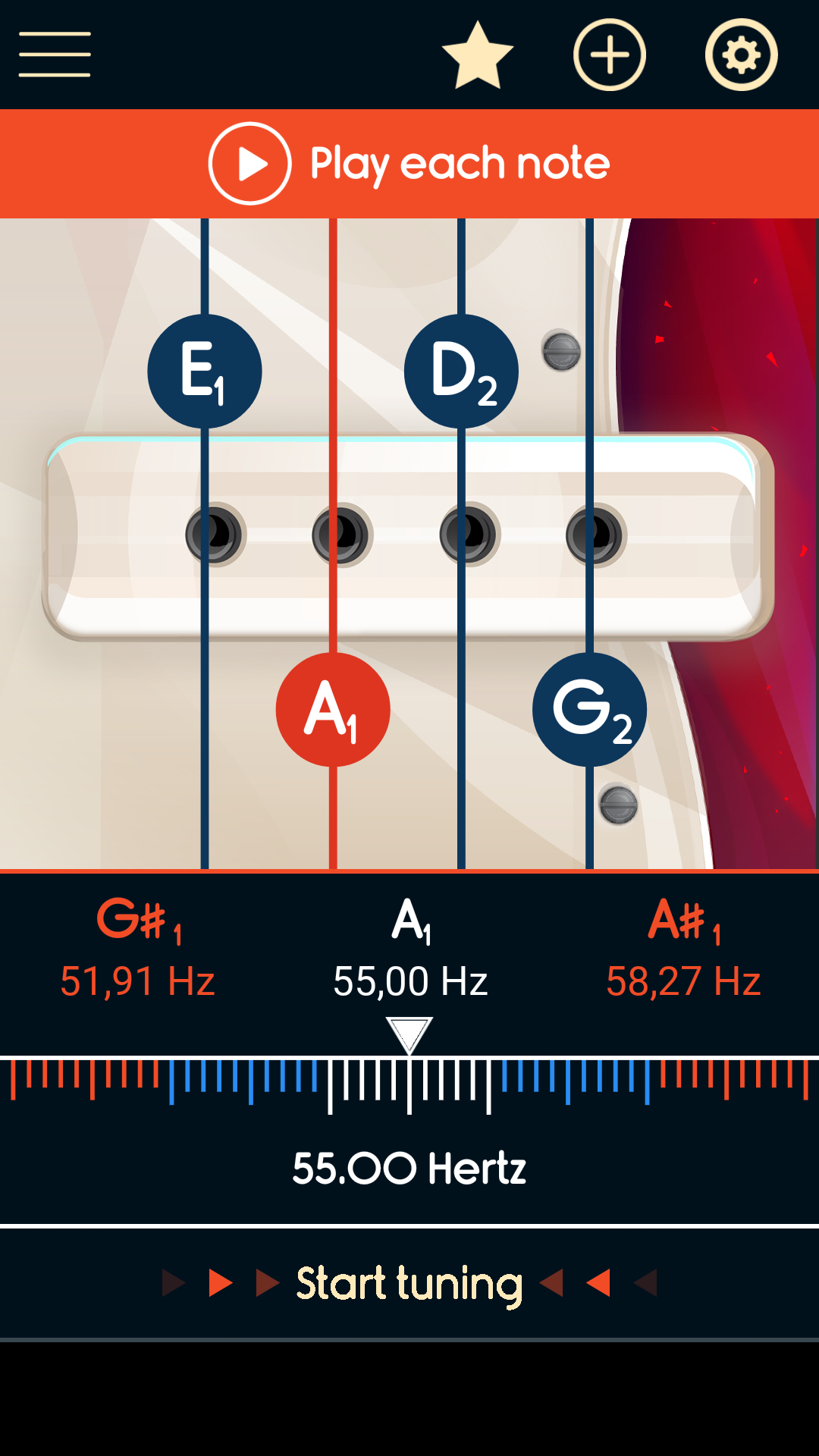 Master Bass Guitar Tuner App on Amazon Appstore