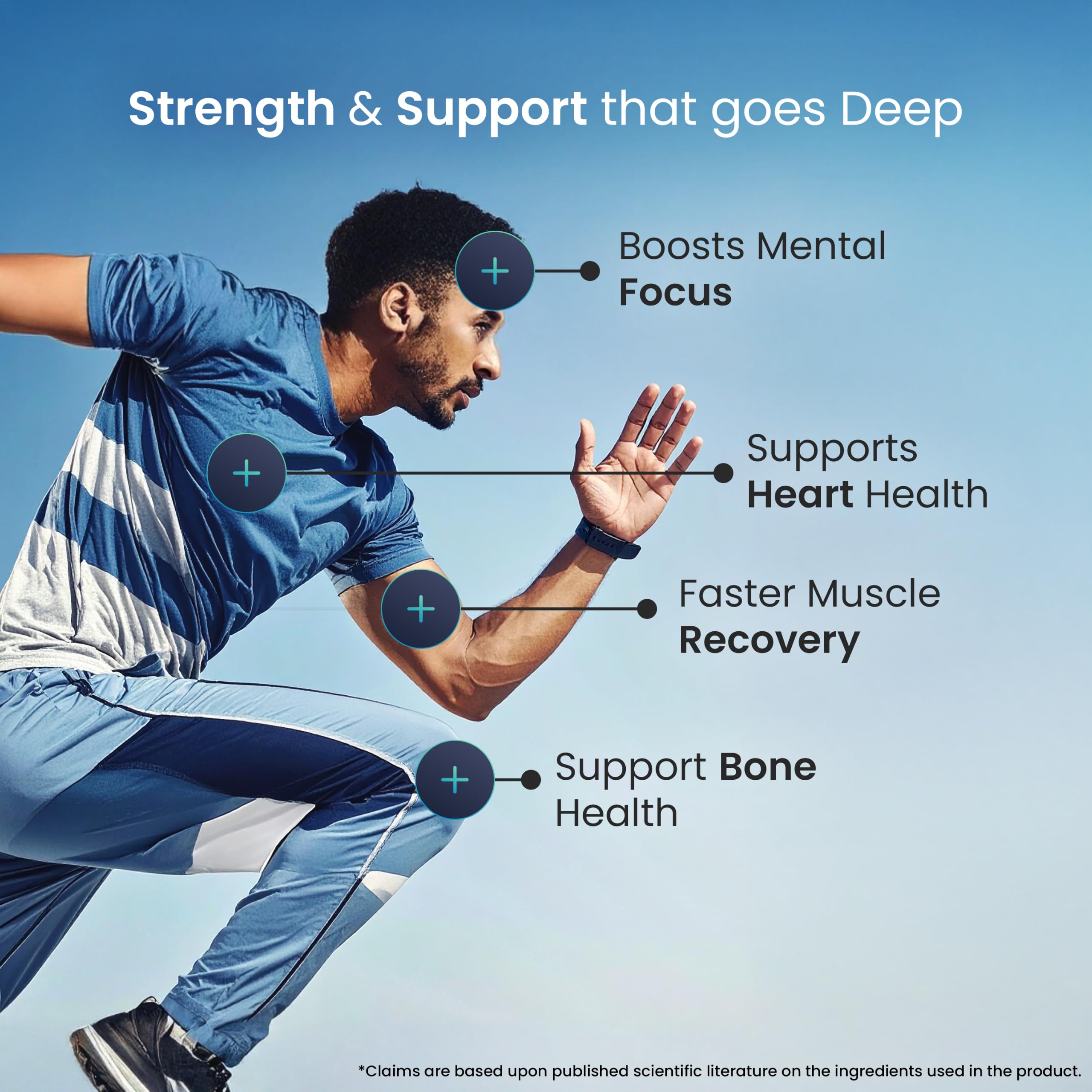 Neuherbs Deep Sea Omega 3 Fish Oil 30 Softgels, Omega 3 Supplement Triple Strength 2500 Mg for Muscle, Joints, Heart & Cognitive Support, No Fishy Burps with Lemon Flavour, 1 count, 30 capsules — Amazon image 3