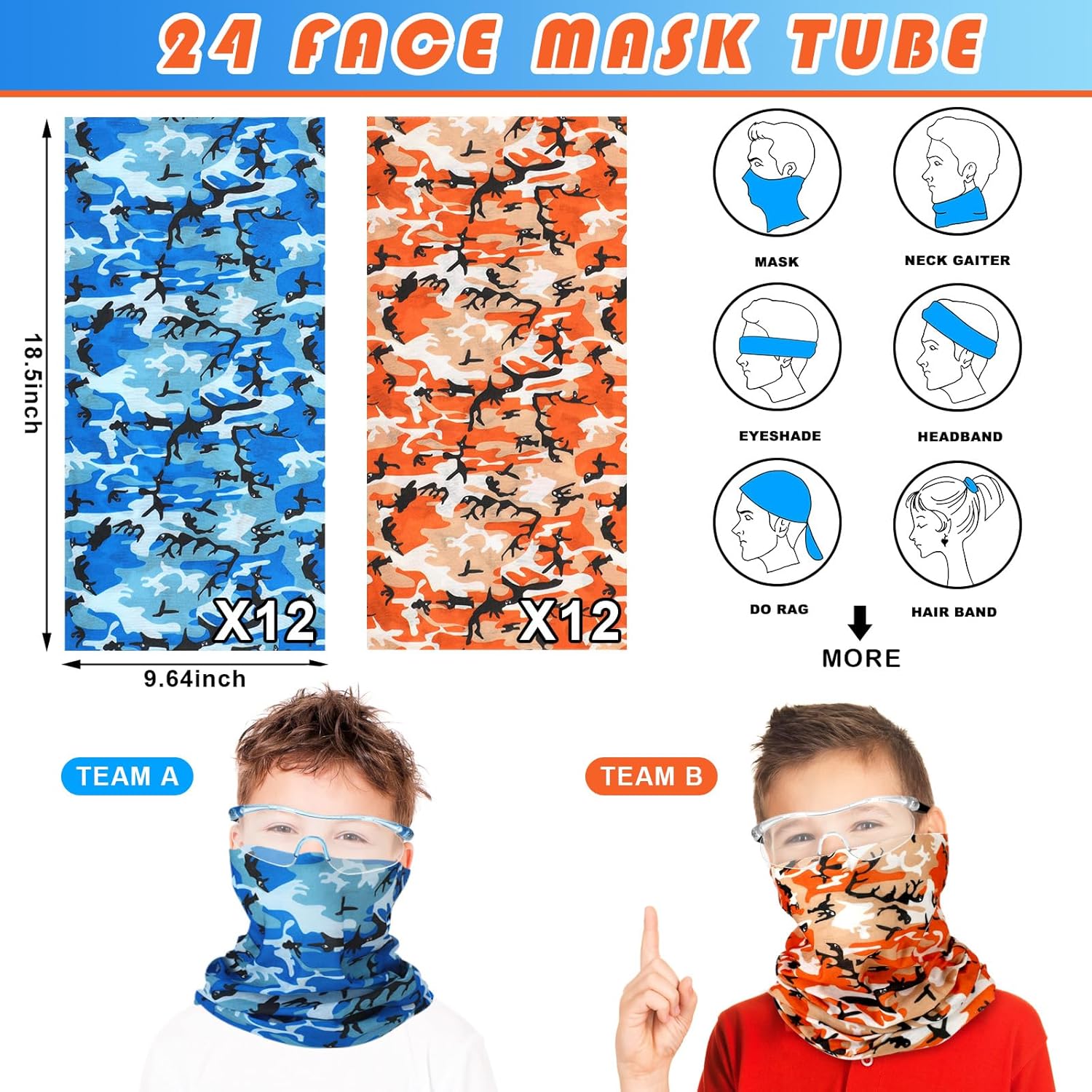 Sosation 96 Pcs Gun Party Supplies and Favors Compatible with Nerf Include Tactical Glasses Face Mask Foam Darts Wrist Ammo Holder Gun Accessories Party Favors