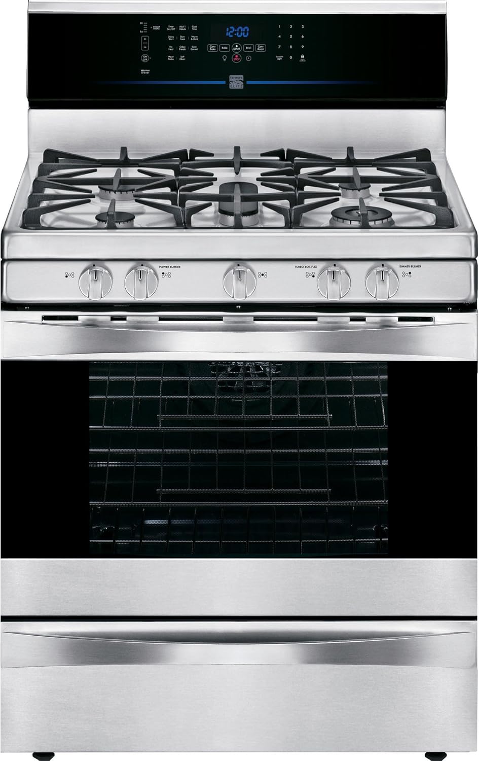 Kenmore Elite 75343 5.6 cu. ft. Self Clean Gas Range in Stainless Steel, includes delivery and hookup