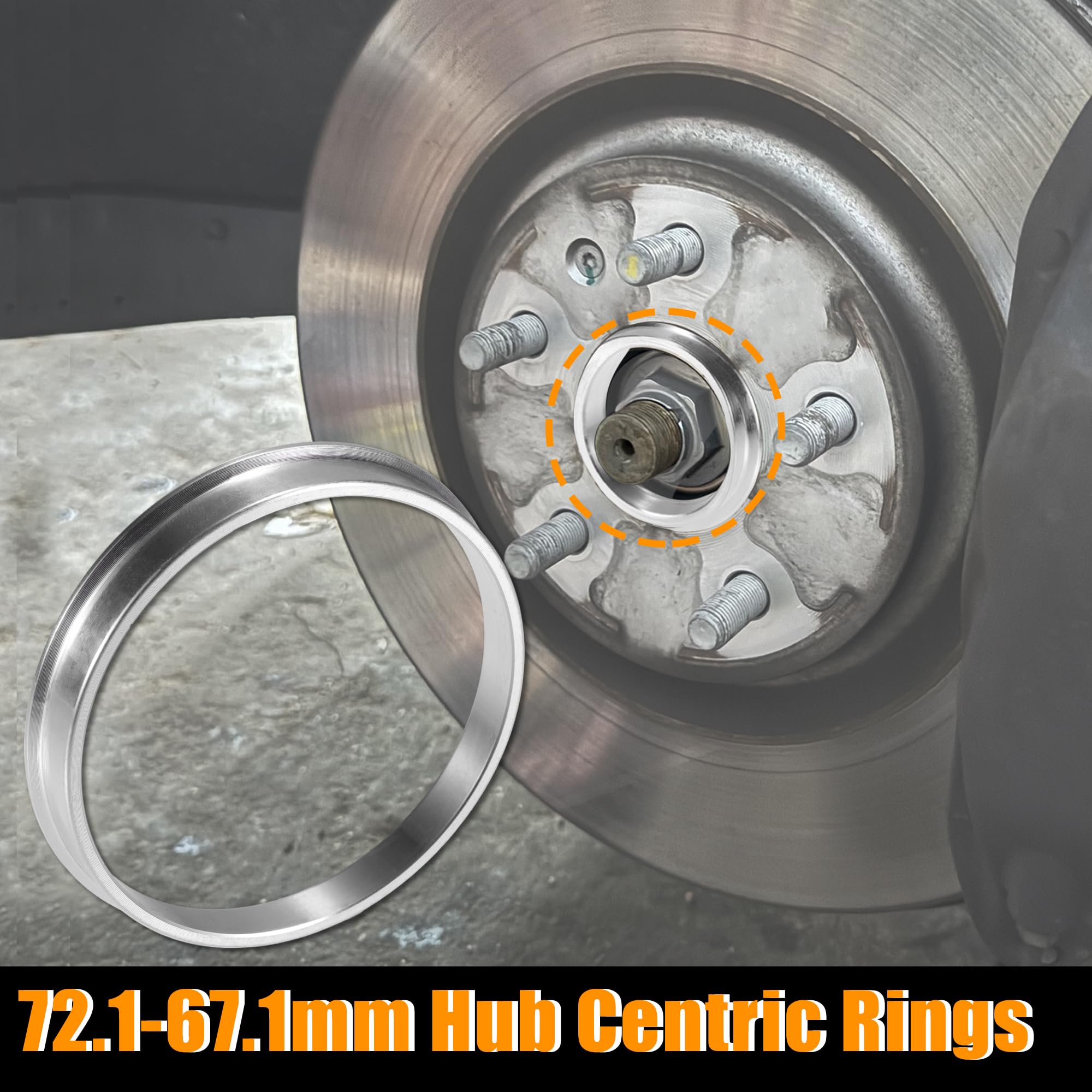 Joint De Moyeux 4 pièces OD 75mm 72.1mm à ID 54.1mm 56.1mm 60.1mm 64.1mm 67.1mm Anneaux centraux de moyeu de Voiture entretoise Centrale d'alésage de Roue Bague De Centrage Jante(75-66.6mm)