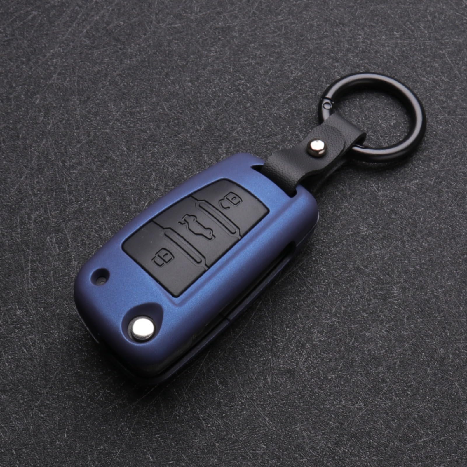 Protector para llave de coche Audi A3 A4 Q3 en silicona y carbono resistente a caídas 2