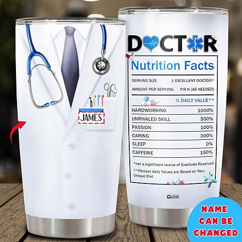 Vista 36 de WAZONE Vaso personalizado de acero inoxidable para oficial de policía, 20 onzas, 30 onzas, taza con aislamiento con nombre personalizado, taza