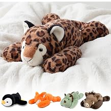 Niuniu Daddy Weighted Stuffed Animal, 20 in 3.3 lbs, Leopard Calming Plush 