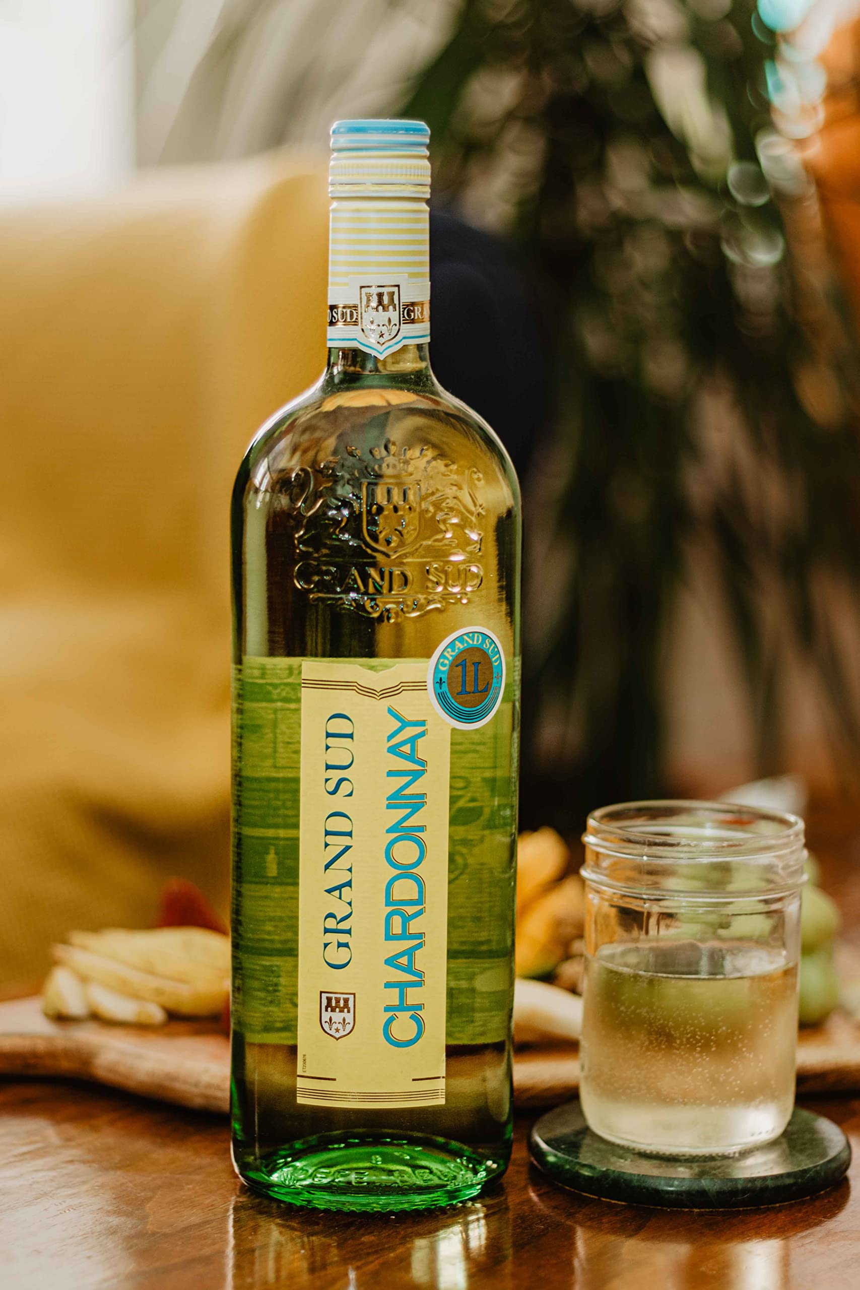 Grand Sud - Chardonnay aus Süd-Frankreich - Sortentypischer Trocken Weißwein (6 x 1 L)