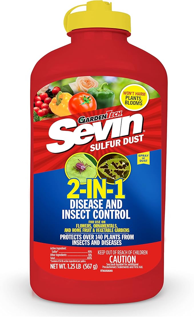 Sevin 100542716 Sulfur Dust For Insects, Multi Patio