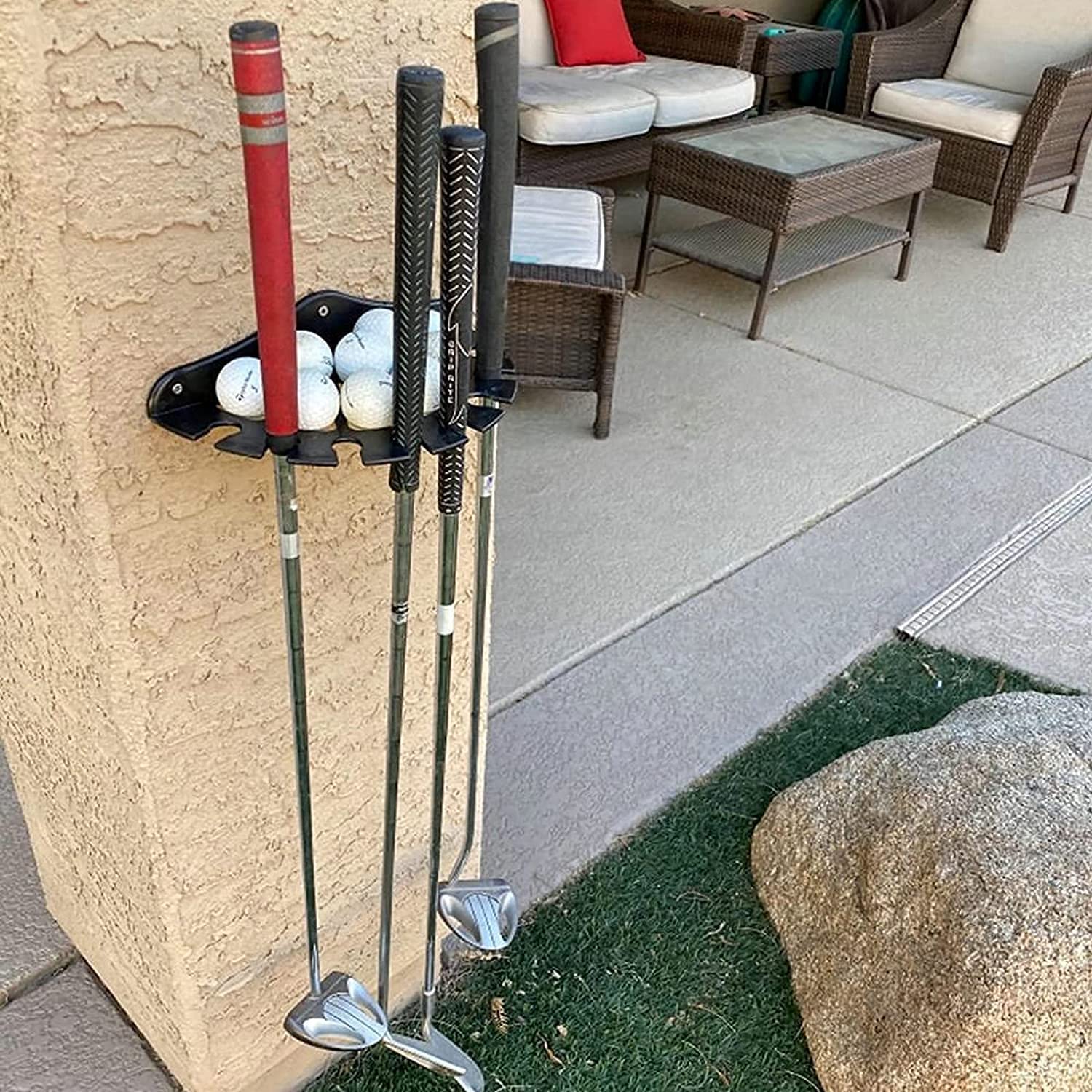 Auxphome Golf Club Organizers Golf Club Display Golf Putter Rack Golf Club Storage Rack Golf Club Holder Golf Club Wall Mounted Bracket - Great Way To Organize Your Clubs - Easy To Install - Hardware Included