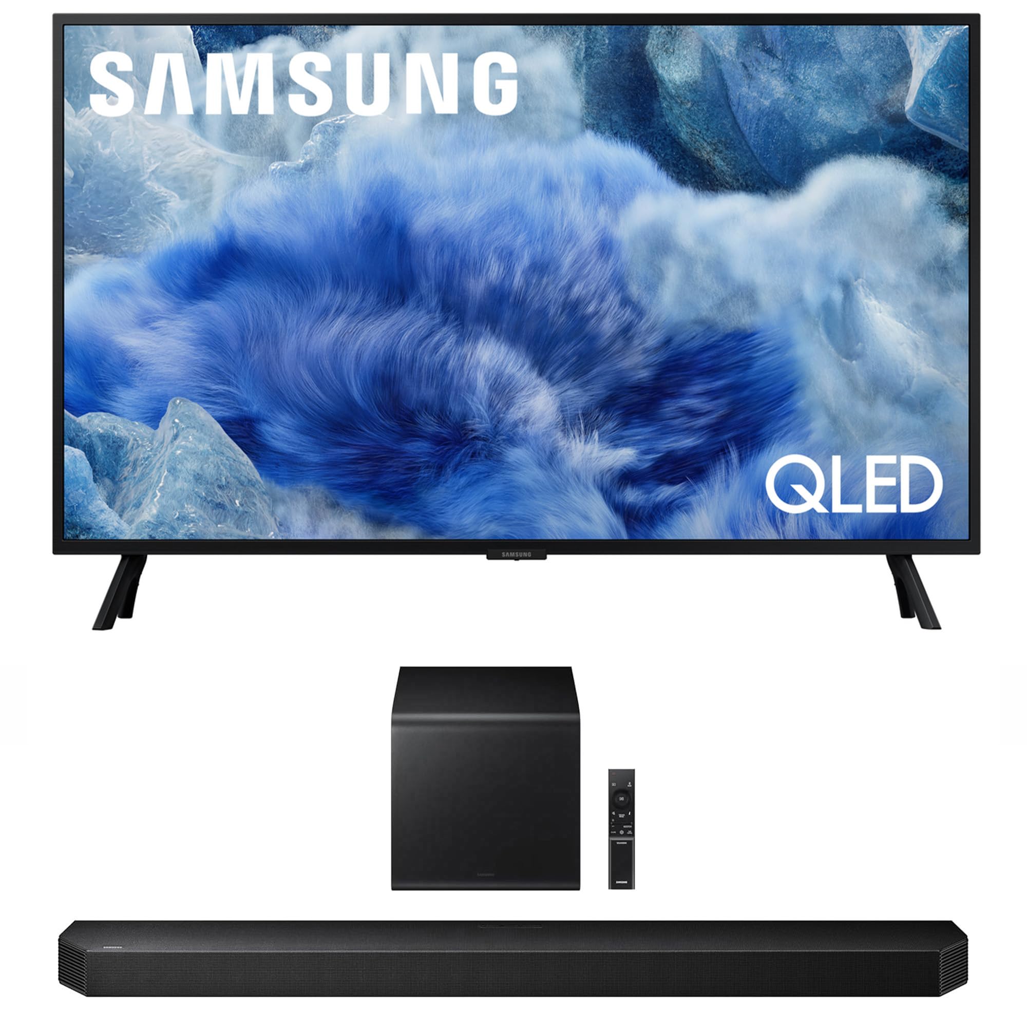 Samsung QN32Q8FAAFXZA 32 Inch Class QLED Q8F 4K Vision AI Smart TV with a HW-Q800F Q Series Soundbar 5.1.2 Ch Subwoofer (2025)