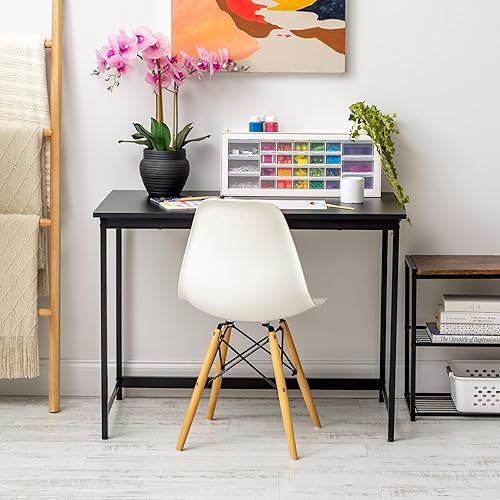 Miniatura 11 de IRIS Escritorio moderno de 32 pulgadas para computadora y computadora de EE. UU., mesa de oficina para oficina en casa, superficie resistente al