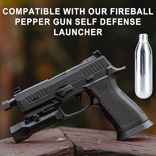 Miniatura 5 de Cartuchos de CO2 de 0.32 oz0.44 onzas para paintball, cilindro de CO2 Powerlet cartuchos para Airsoft, pistola de aire, pistola de pimienta P2P HDP