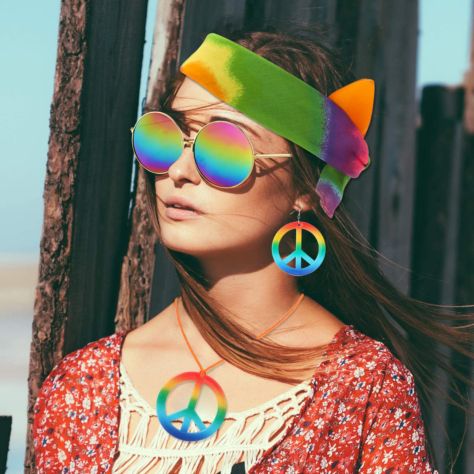 Set Di 6 Accessori Per Costumi Hippy Anni '60 E '70 - SHEIN ALIA