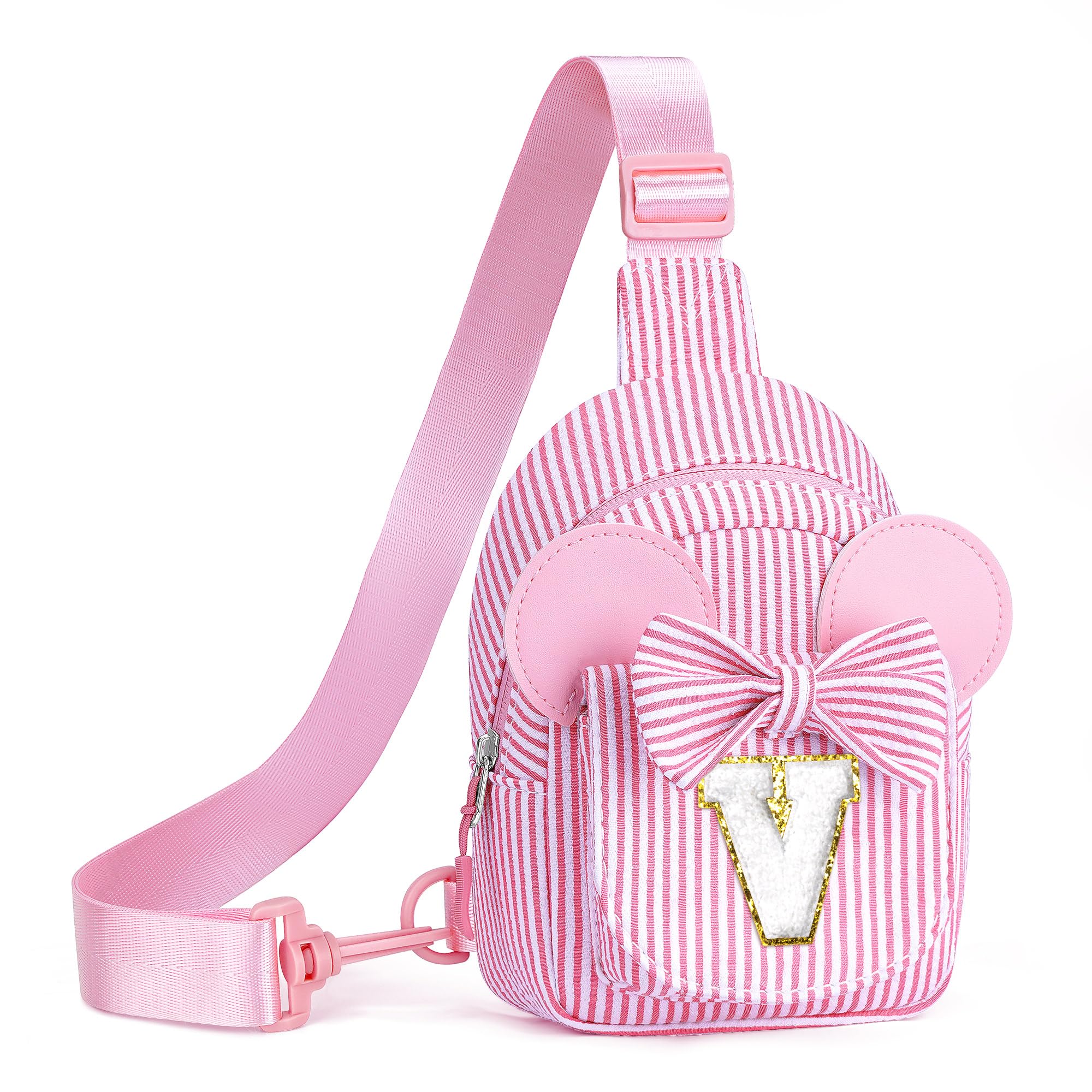 Girls Kids Birthday Gifts Sling Bag Purse for Toddler, Pink V