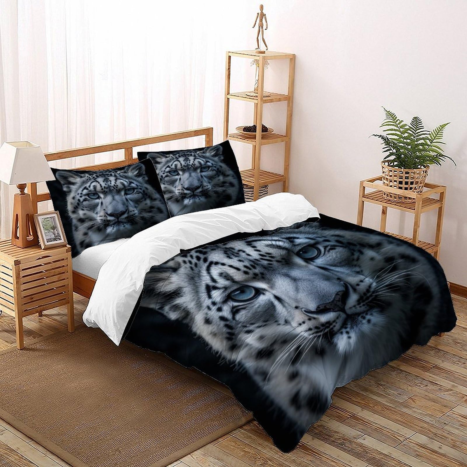 Housse de couette fermeture éclair 200x200cm pour enfiler votre lit sans effort