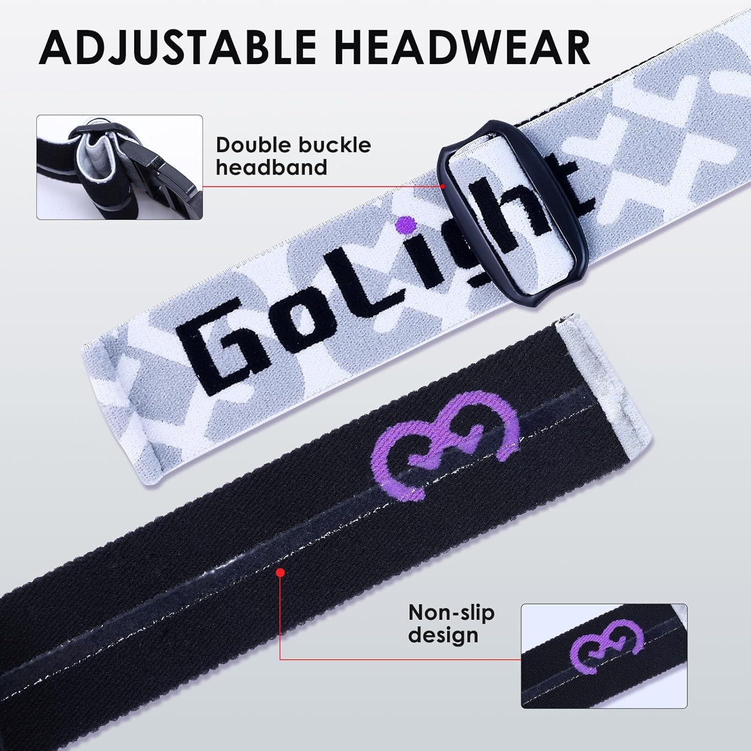 GoLight Youth, Teen & Small-Face Adult Ski Goggles – Safe Fit for Small Faces, Anti-Fog Lens & UV400 Full Protection