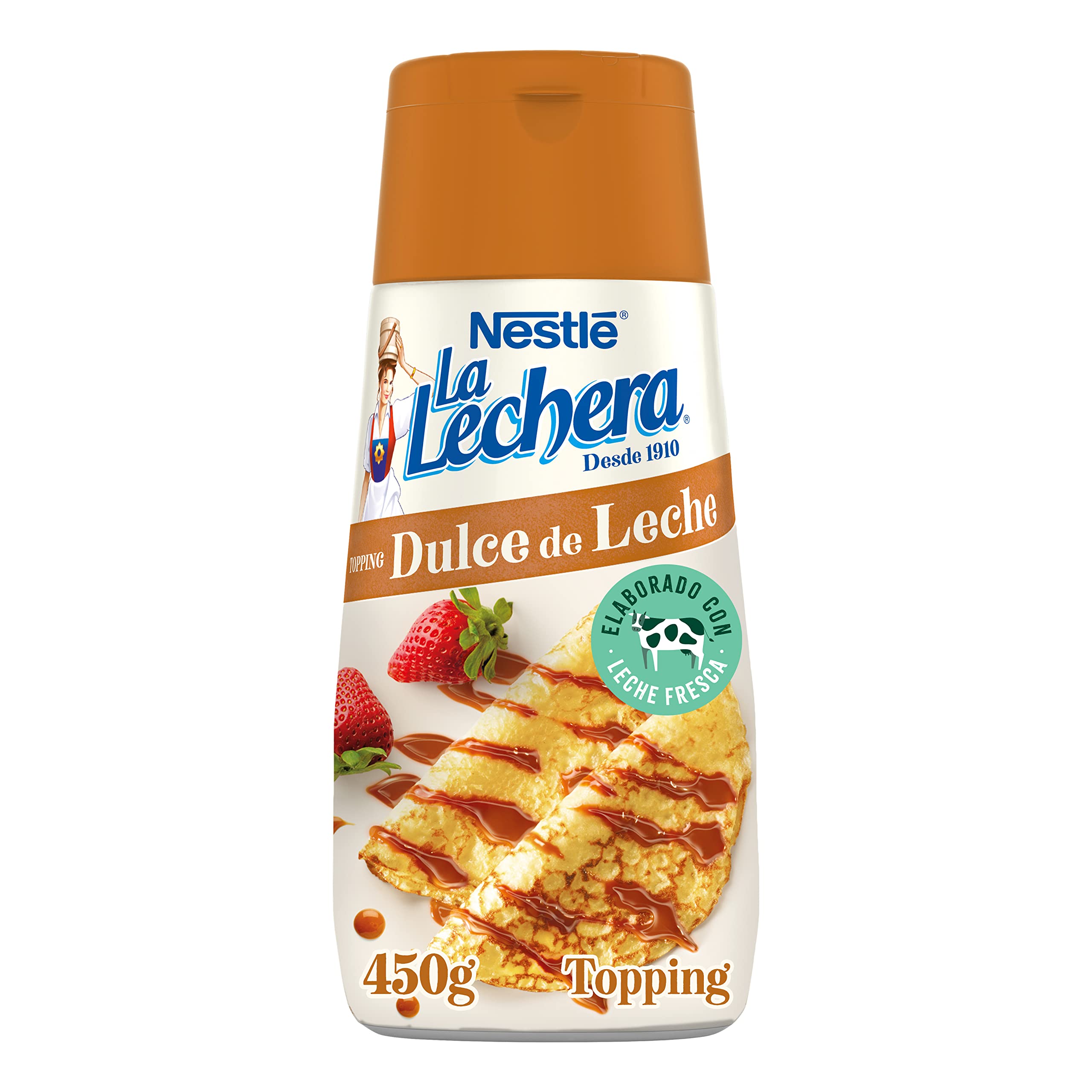 Nestlé La Lechera Dulce de Leche Leche Condensada Botella Sirve Fácil 12 x 450 g