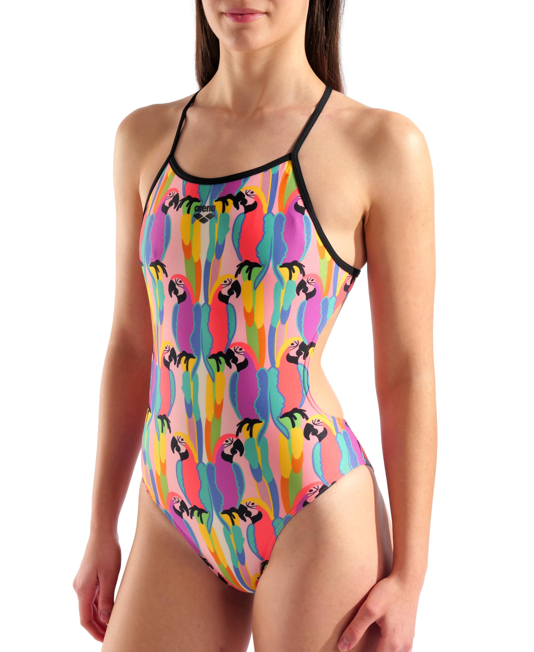 Arena Maillot de Bain Performance pour Femme Tropical Delight à Nouer dans Le Dos