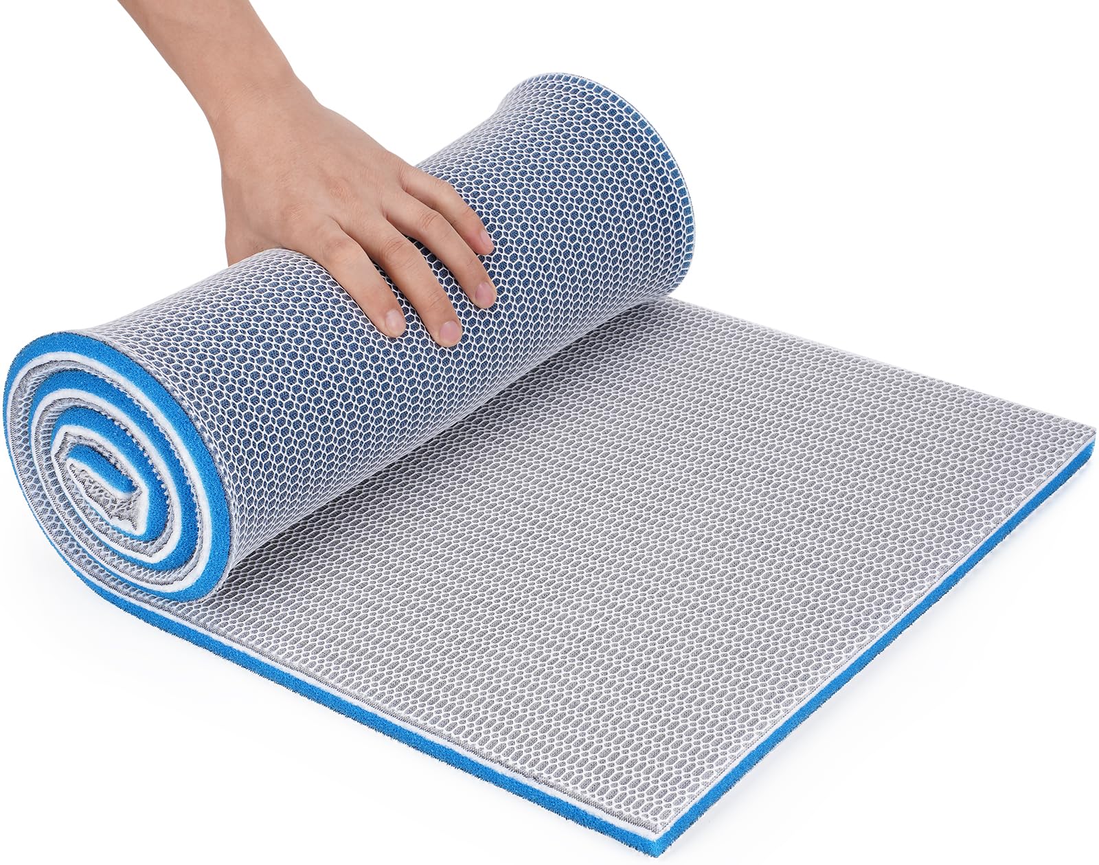 Borlech Aquarium Filter Media Sponge Pad, Multi-Layer Foam Filter Floss for Fish Tank Filters Accessories (120 x 40 x 1.5 cm)
