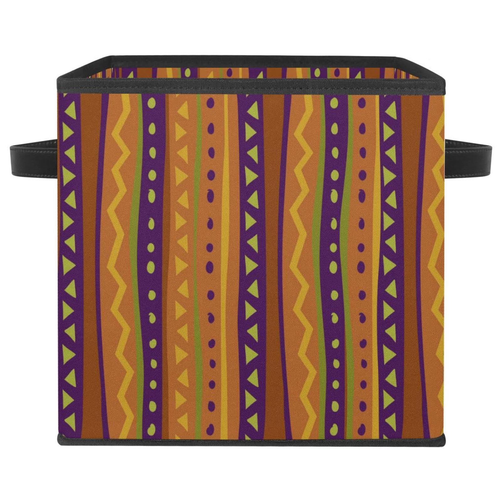 Cube de rangement en tissu pour chambre d'enfant et jouets Tribu géométrique