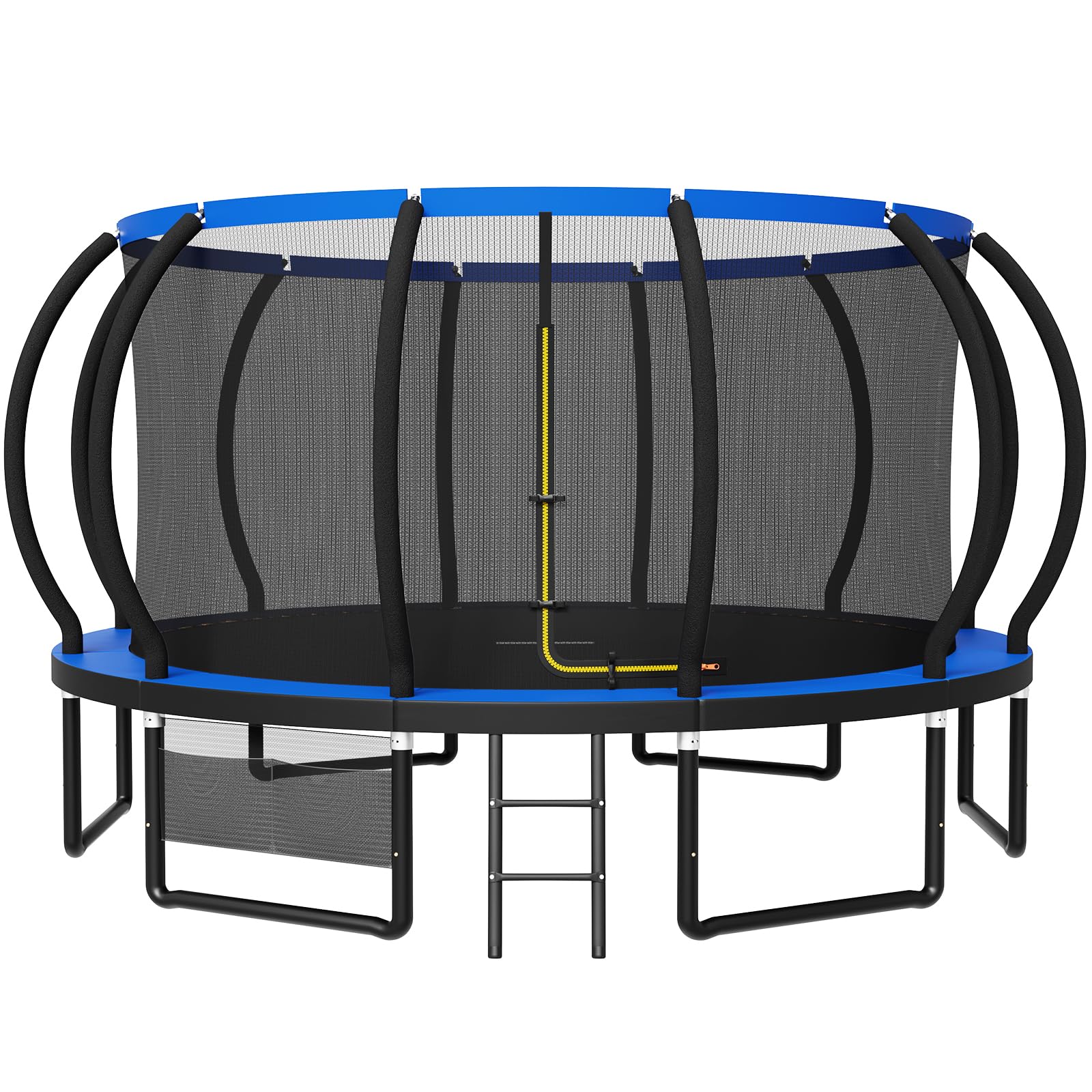 Devoko Outdoor Trampolin mit Basketballkorb & Sicherheitsnetz - 150 kg Maximalgewicht - Ø 228/305/366/427 cm - Robuster Garten-Trampolinspaß für Kinder und Erwachsene
