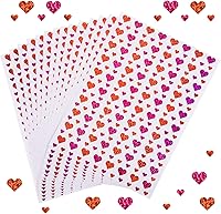 Vista 1 de 4000 calcomanías con forma de corazón con purpurina para el día de San Valentín, calcomanías decorativas autoadhesivas para recuerdos de fiesta
