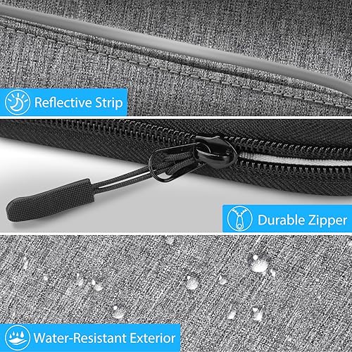 Miniatura 6 de Maletín de viaje con 2 paquetes de hielo, organizador portátil de medicamentos para diabéticos con aislamiento resistente al agua, bolsa de