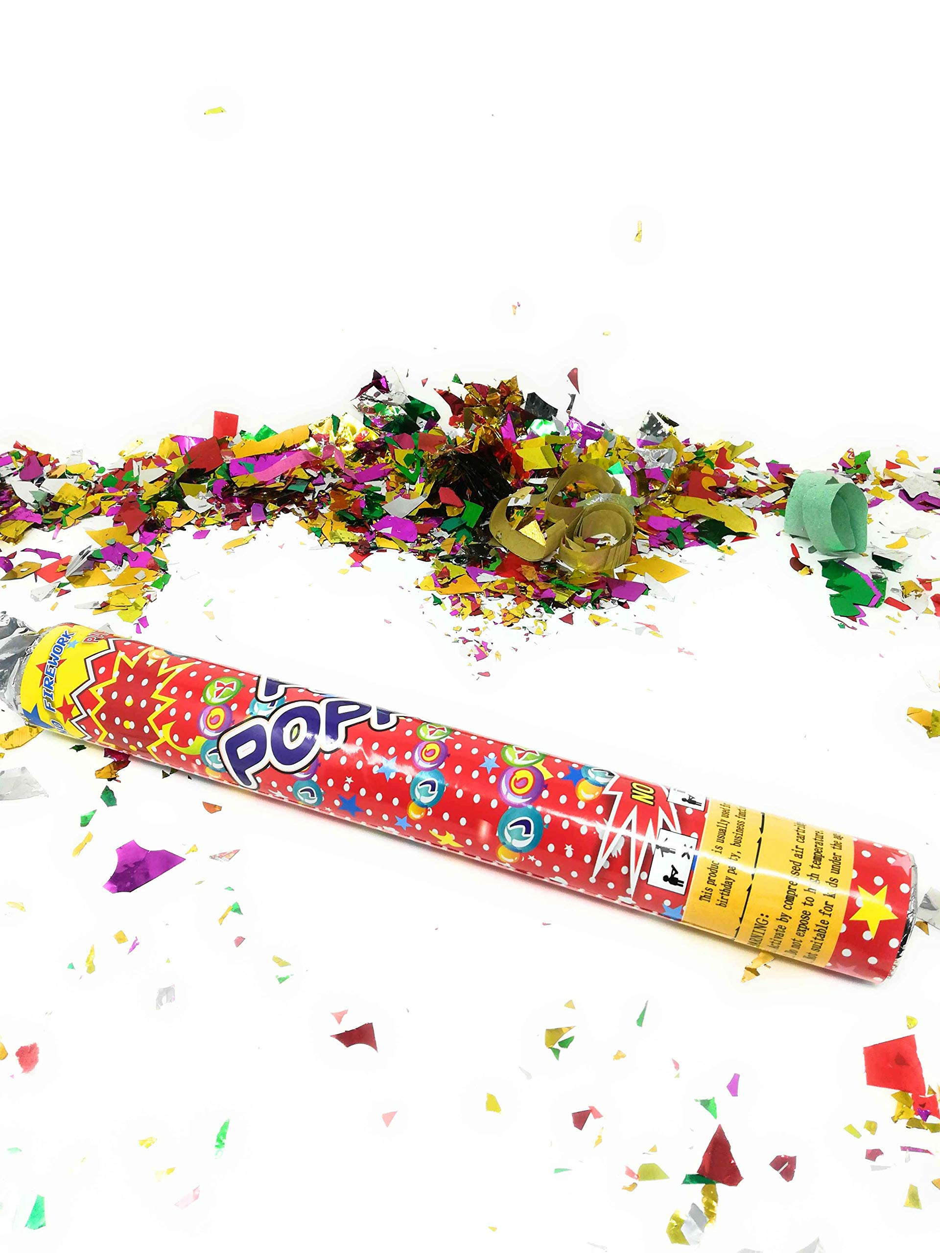 tempo di saldi Feste Zeit 12 x Kanone Schießkanone Farbenfroh Konfetti Geburtstag Party Hochzeit Neujahr