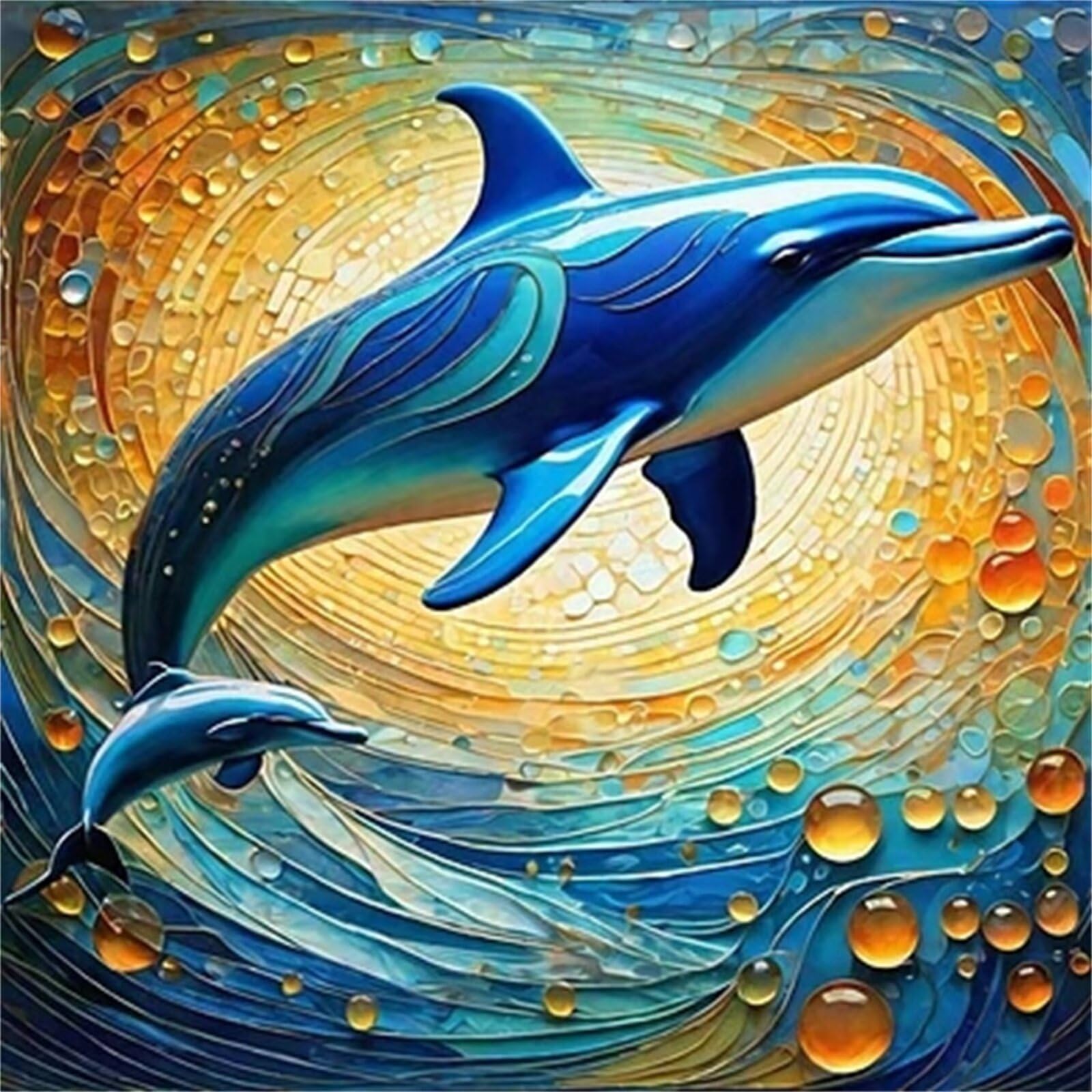Amazon | ダイヤモンド アート クジラの動物 DIY ダイヤモンドアート