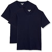 Amazon Essentials T-Shirt da Uomo Slim Fit Manica Corta Scollo a V