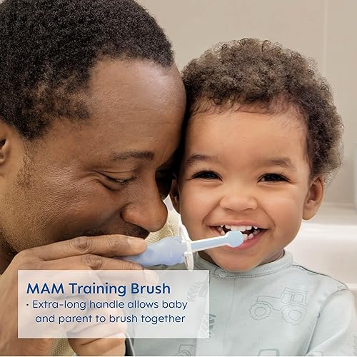 Miniatura 8 de MAM Juego de alimentación de bienvenida a casa, artículos esenciales para recién nacidos de 0 a 3 meses, incluye 9 biberones anticólicos de fácil