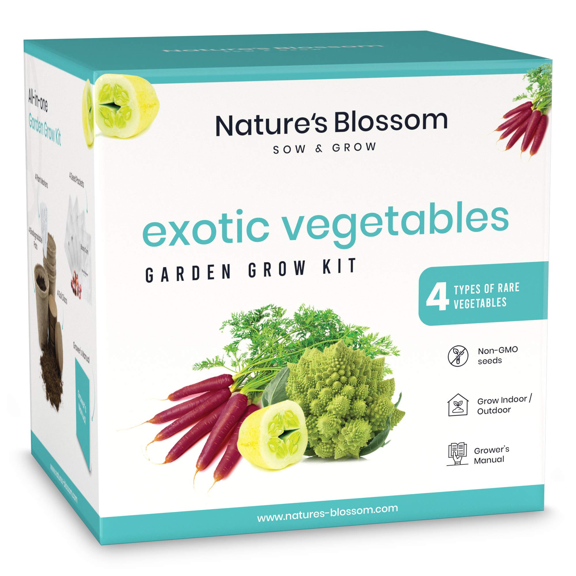 Buy Nature's Blossom Gardening Kit Includes 4 Types of Exotic