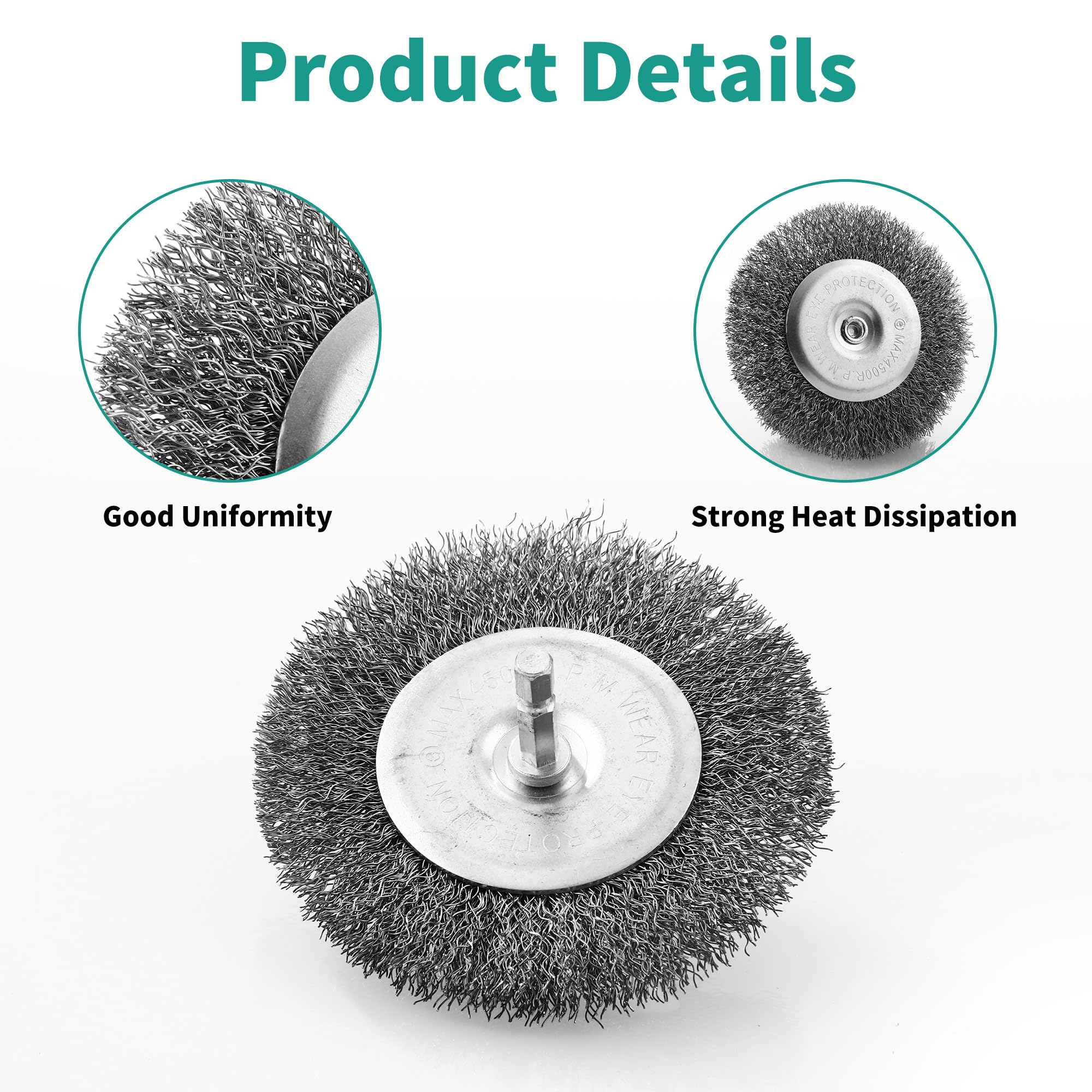 Set 16 Spazzole Metalliche Per Trapano - Per Rimozione Ruggine E Vernice - Foto 3