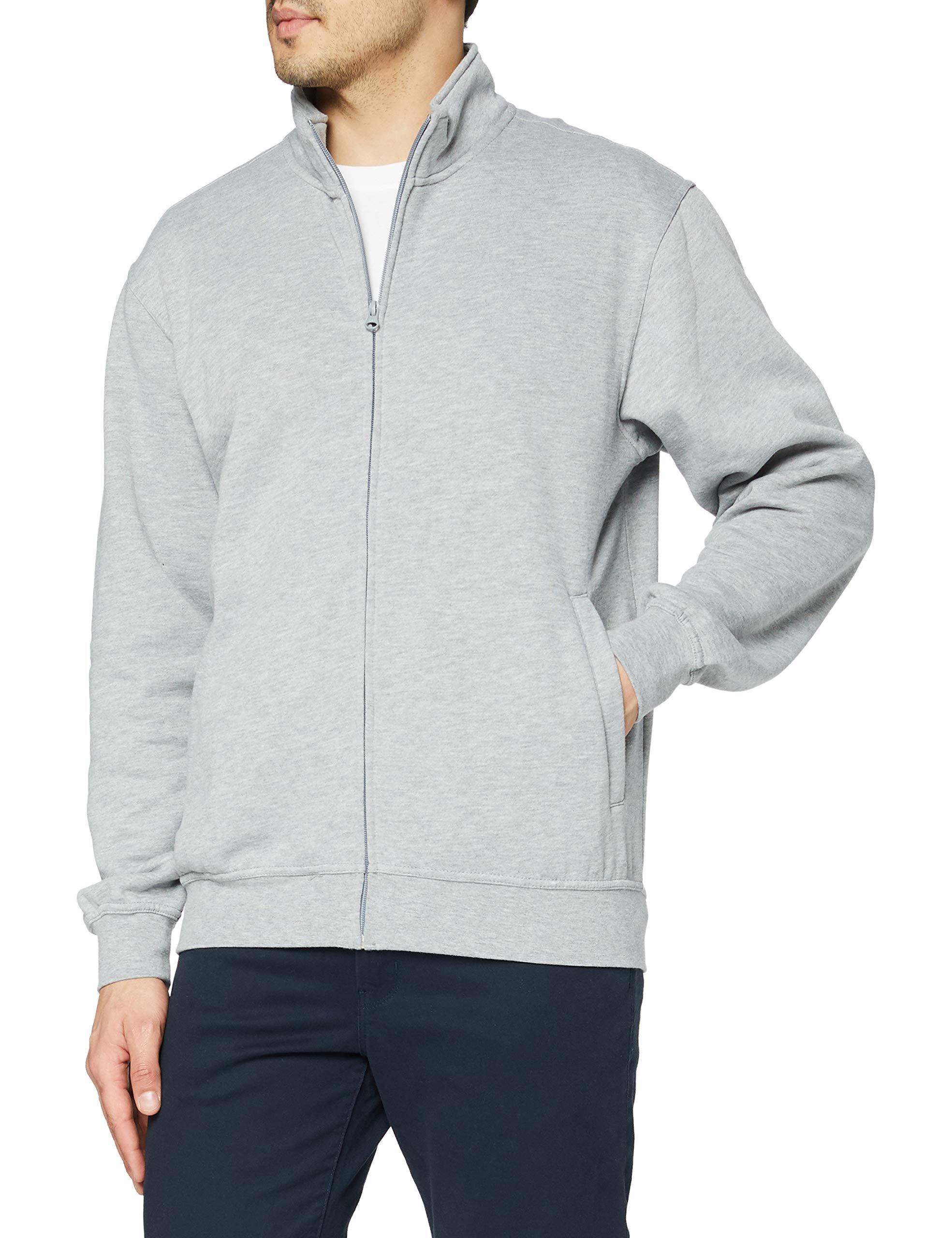 CliQue Mens Full Zip Jacket (XL) (Grey Melange)
