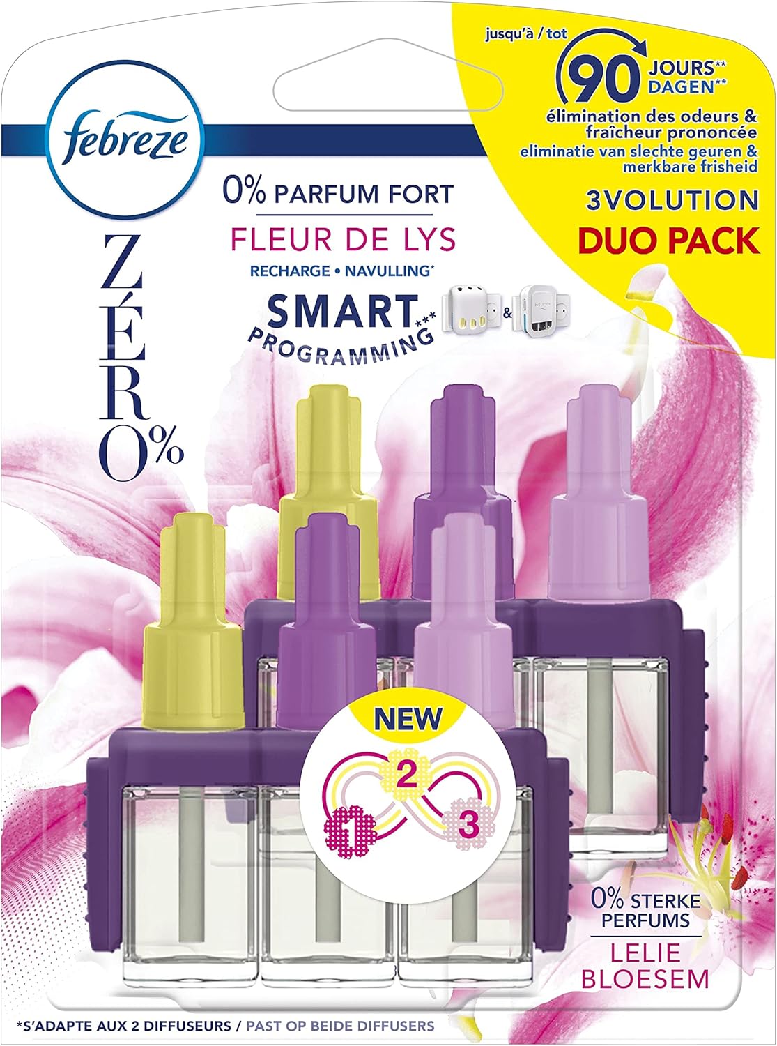 Febreze 3Volution ZERO Fleur de Lys Désodorisant Électrique Recharge