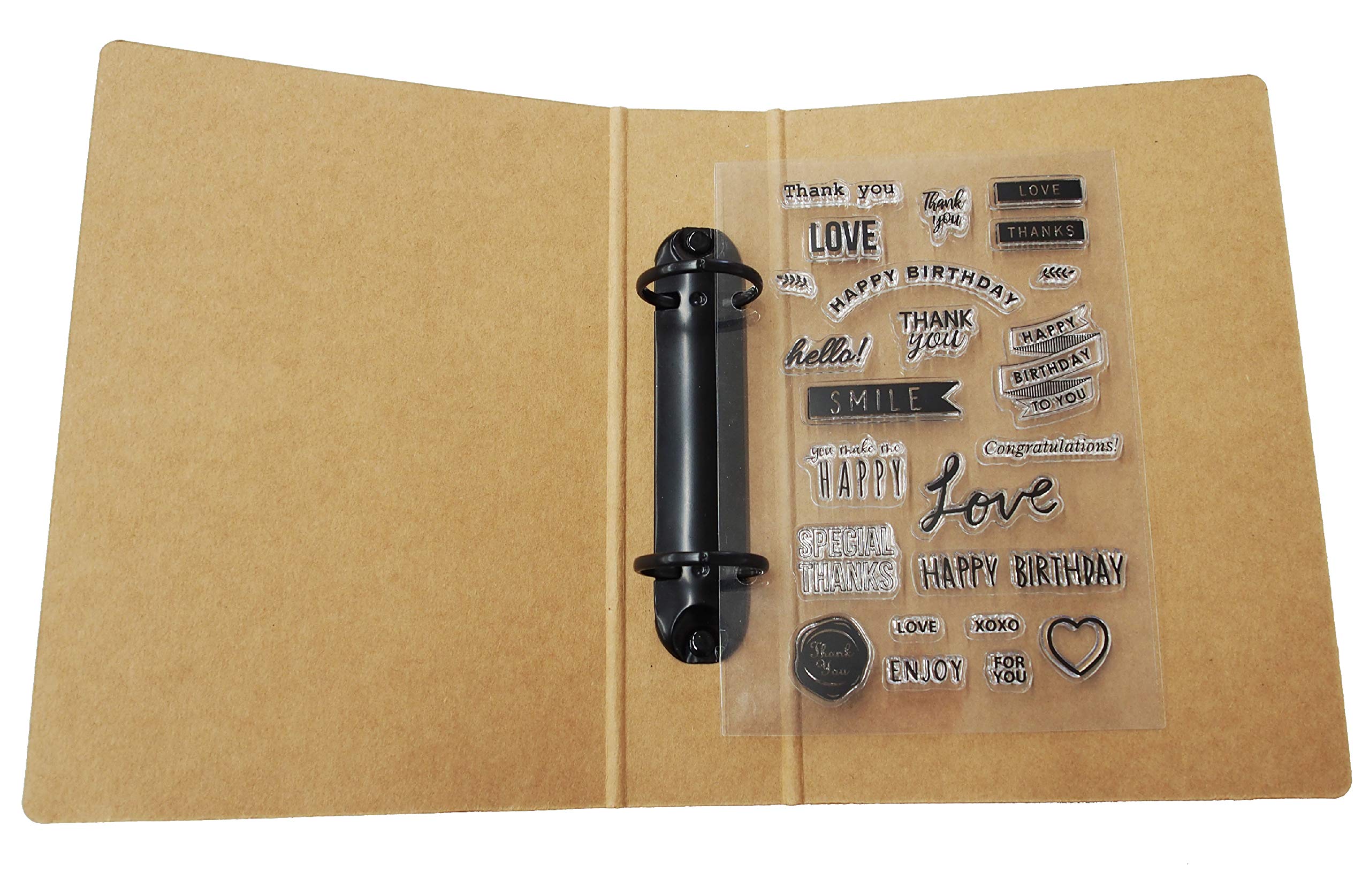 Amazon.co.jp: こどものかお クリアスタンプファイルQ A5サイズ 2穴