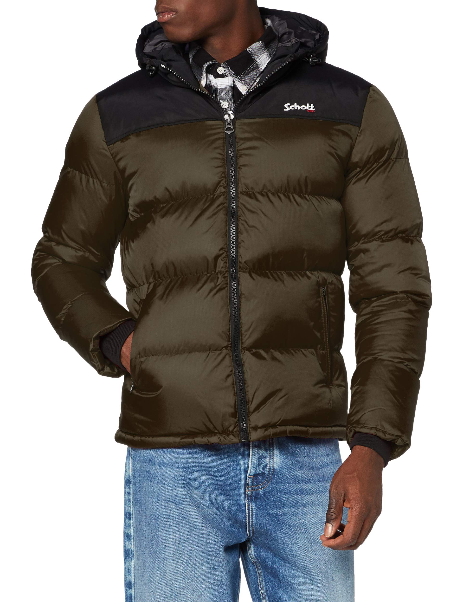 Schott NYC Men's Utah2 Jacket Not Applicable, Khaki, X-Large