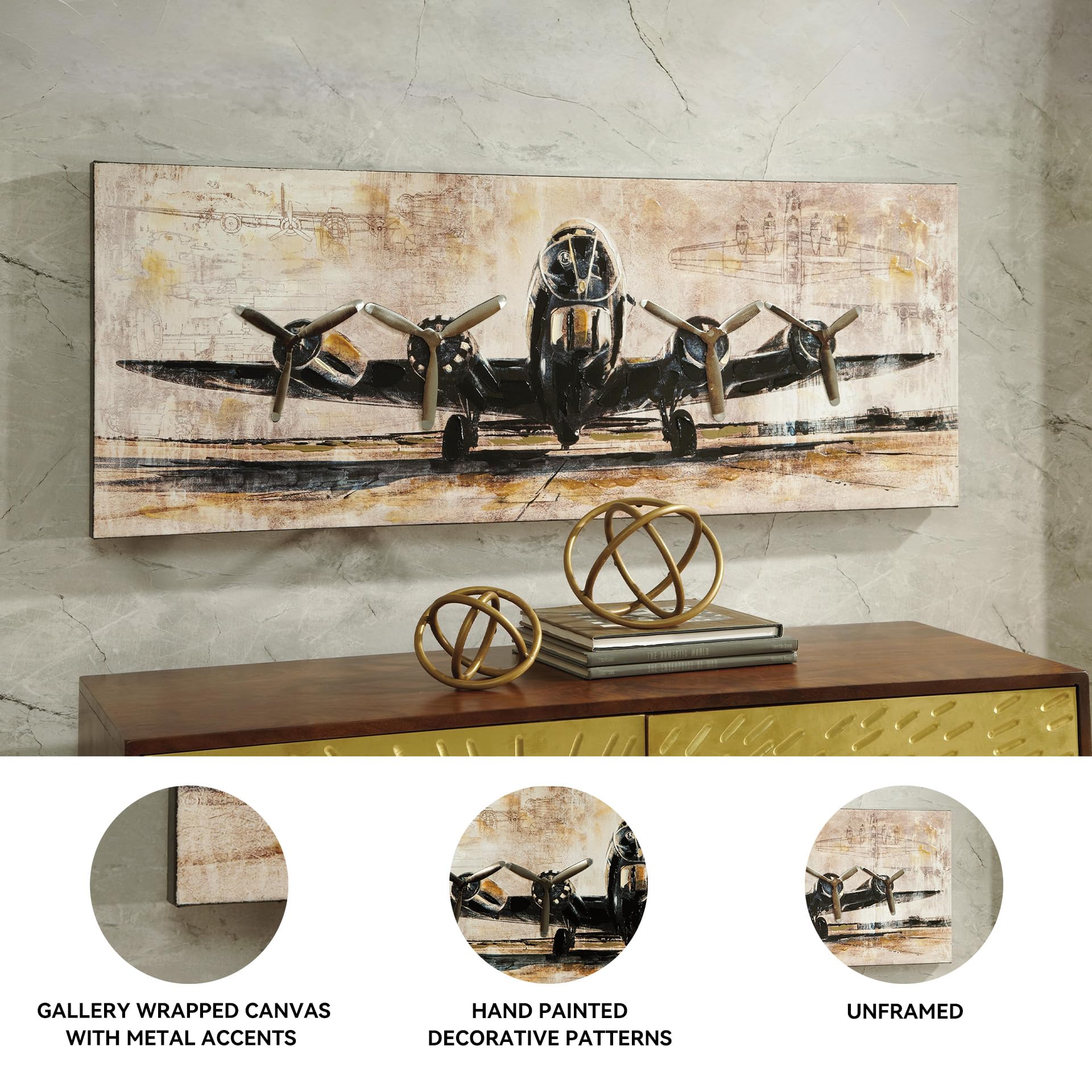 Amazon.com: Signature Design by Ashley Kalene Vintage Hand Painted