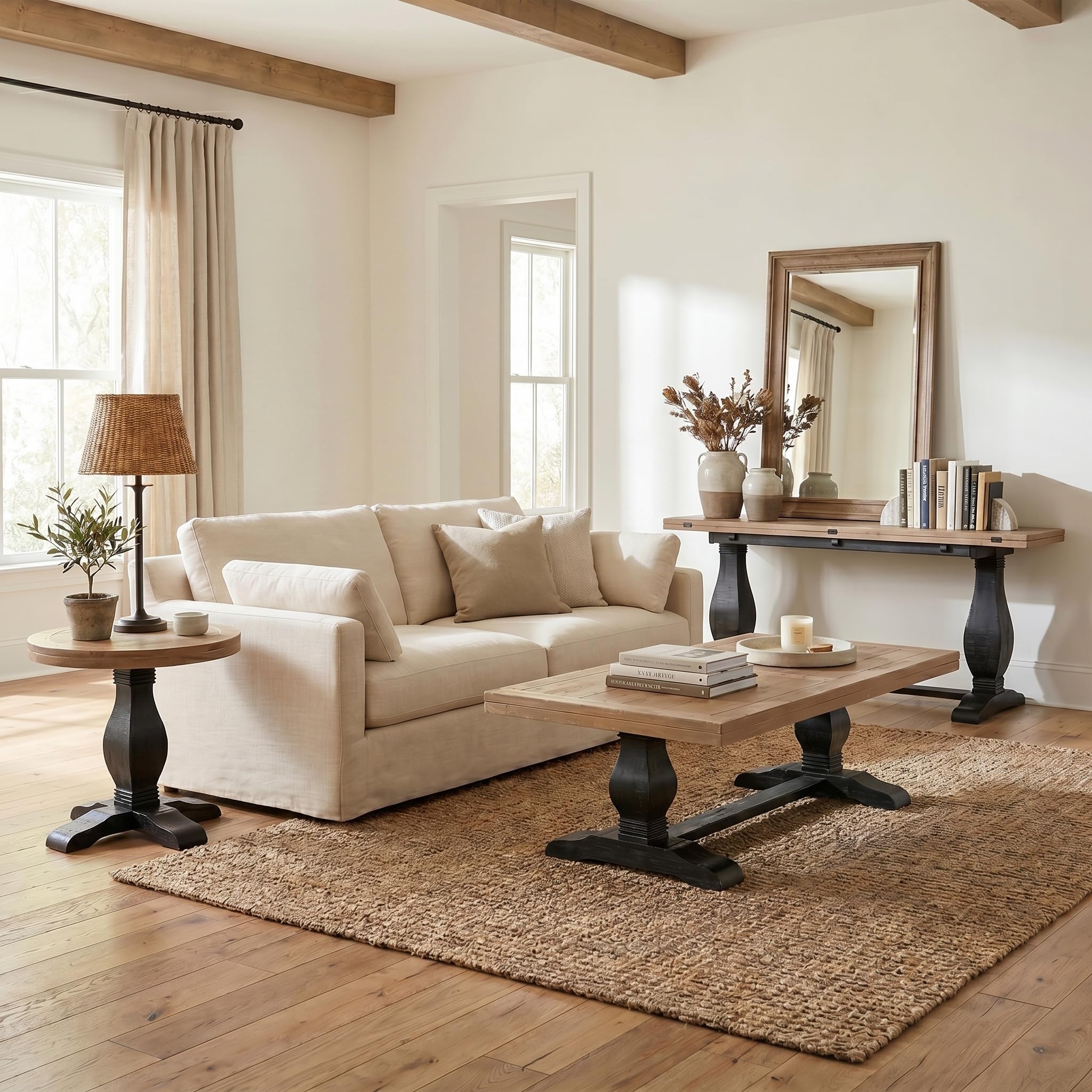 最終値下げ【adepeche】nahm coffee table ローテーブル Amazon.com: Martin Svensson Home Napa Solid Wood Pedestal Coffee