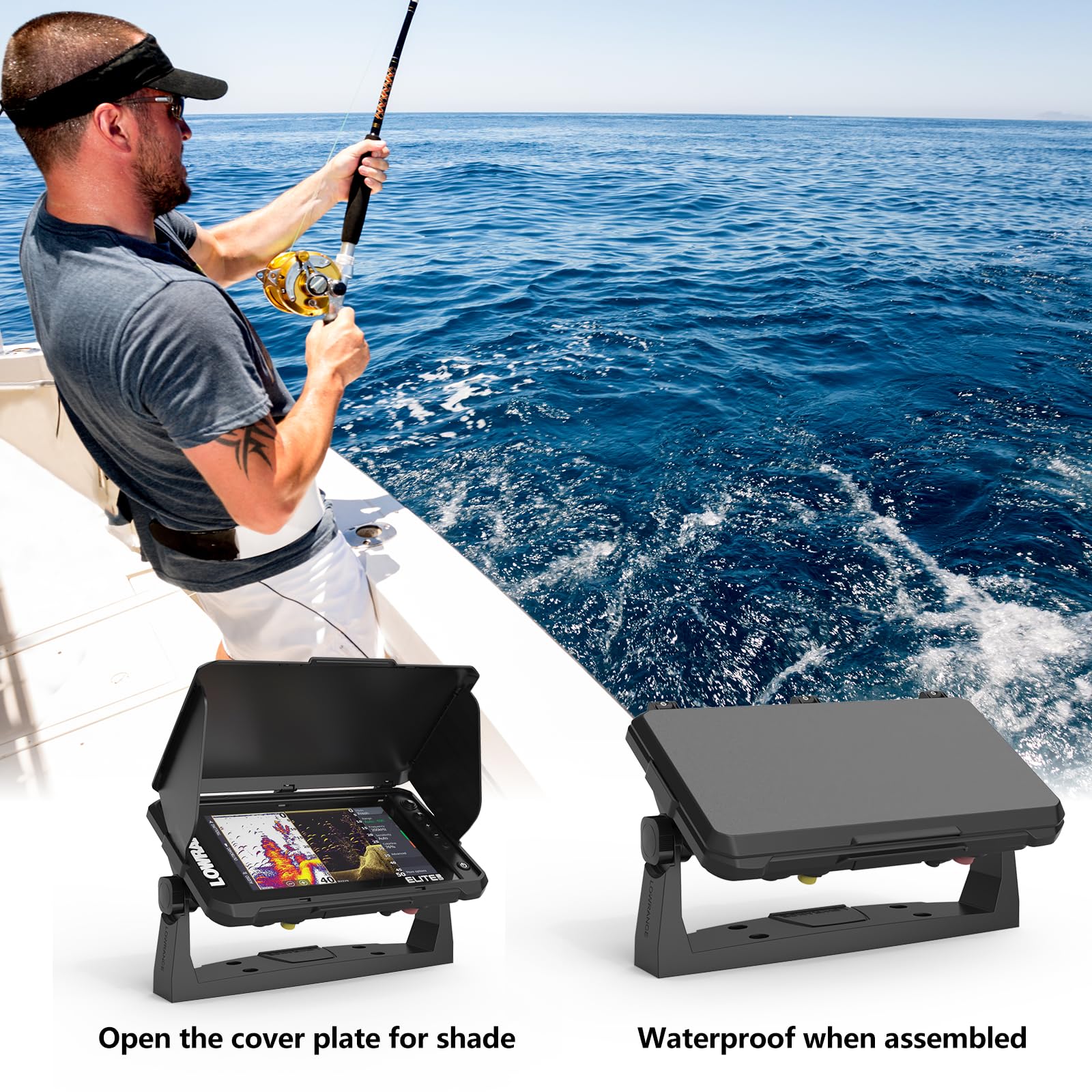 HOLACA Schutzhülle für Lowrance Elite FS 9 Zoll Fishfinder/Kartenplotter, vollständige Abdeckung und kratzfeste Haut