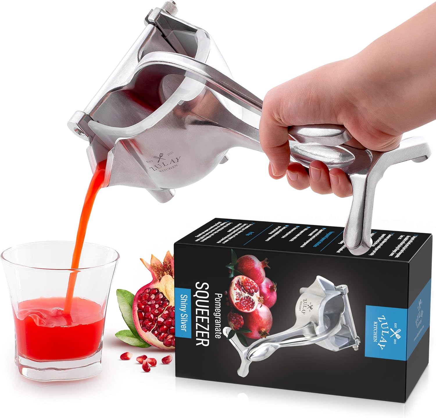 Zulay Fruit Manual Juicer Sturdy Juice Press Squeezer