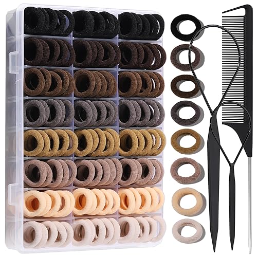 YGDZ Lazos para el pelo de bebé, 280 piezas de accesorios para el cabello para niñas, niños pequeños, bandas elásticas de algodón con caja disponible en Yaxa El Salvador