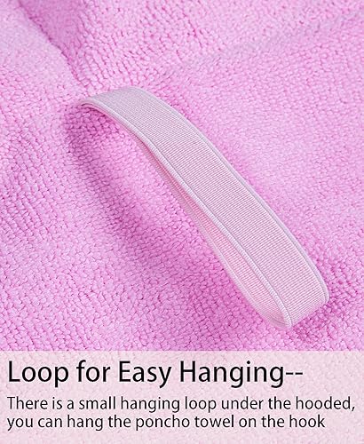 Miniatura 5 de MissShorthair Towel Poncho for Kids, Hooded Beach Towel for Girl&Boy, Surf Poncho Swim Changing Robe Microfiber Bath Towel