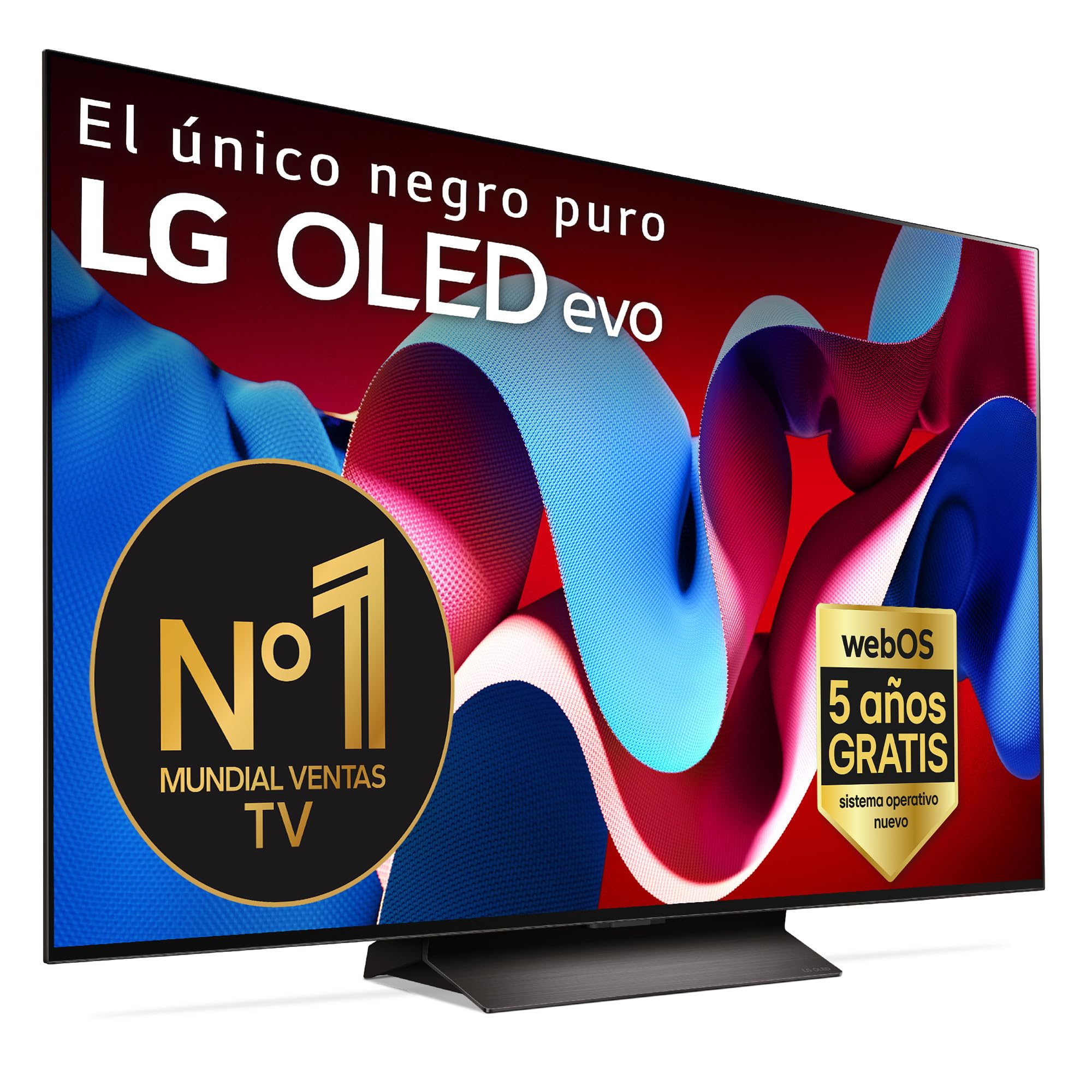 LG OLED55C44LA.AEU, 55", OLED 4K, Serie C4, 3840x2160, Smart TV, WebOS24, Procesador a9, Dolby Vision, Dolby Atmos, TV Gaming, 144 Hz, AMD FreeSync, Negro