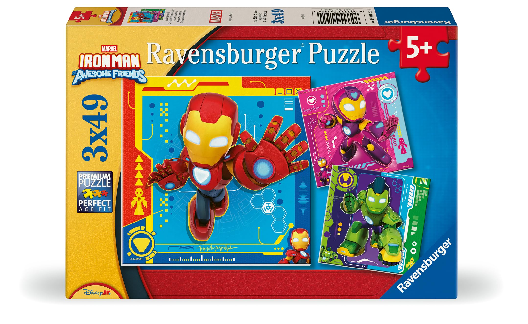 Ravensburger: Iron Man and His Awesome Friends 3x49 Piece Jigsaw Puzzle