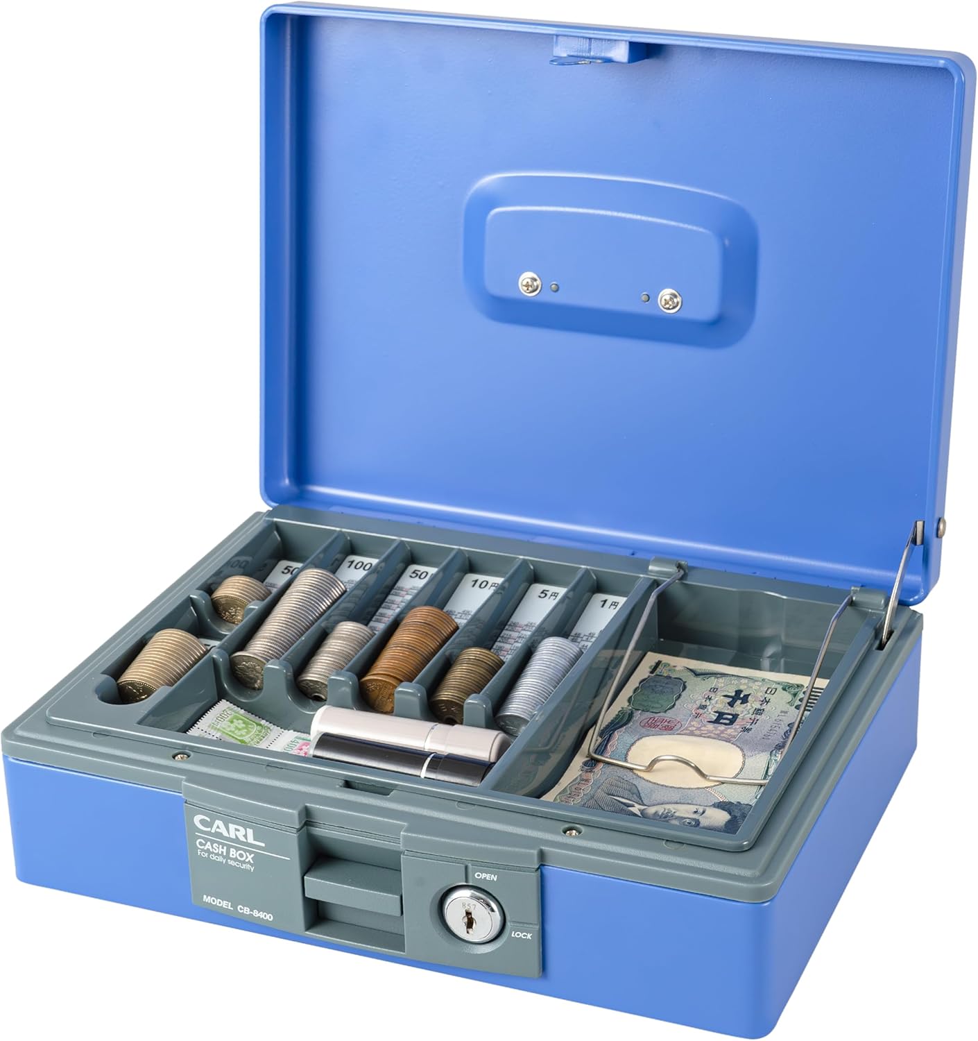 Karl CB-8400-B A5 Office Machine, Handbag, Cash Box, Blue